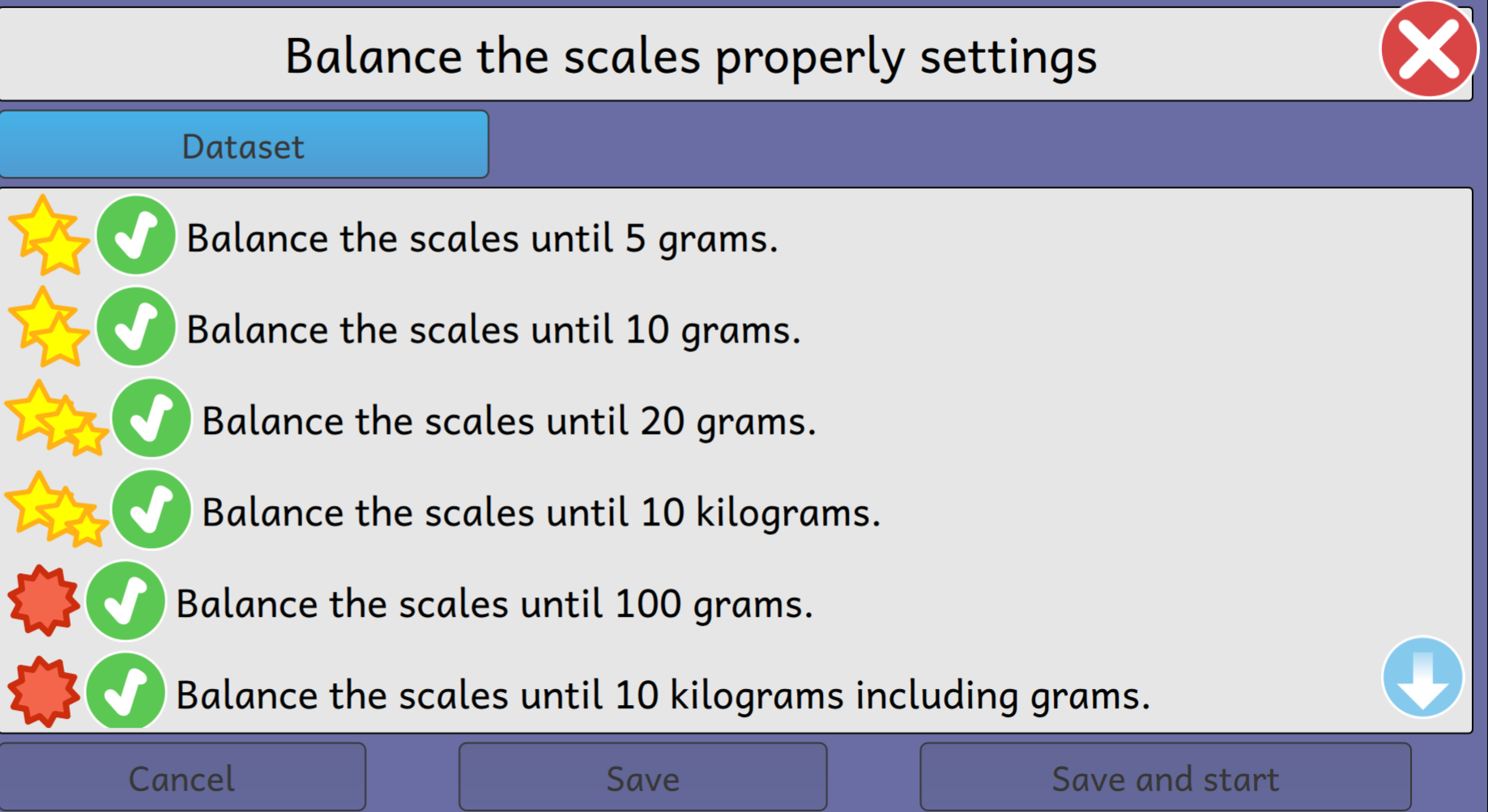 Balance scale dataset